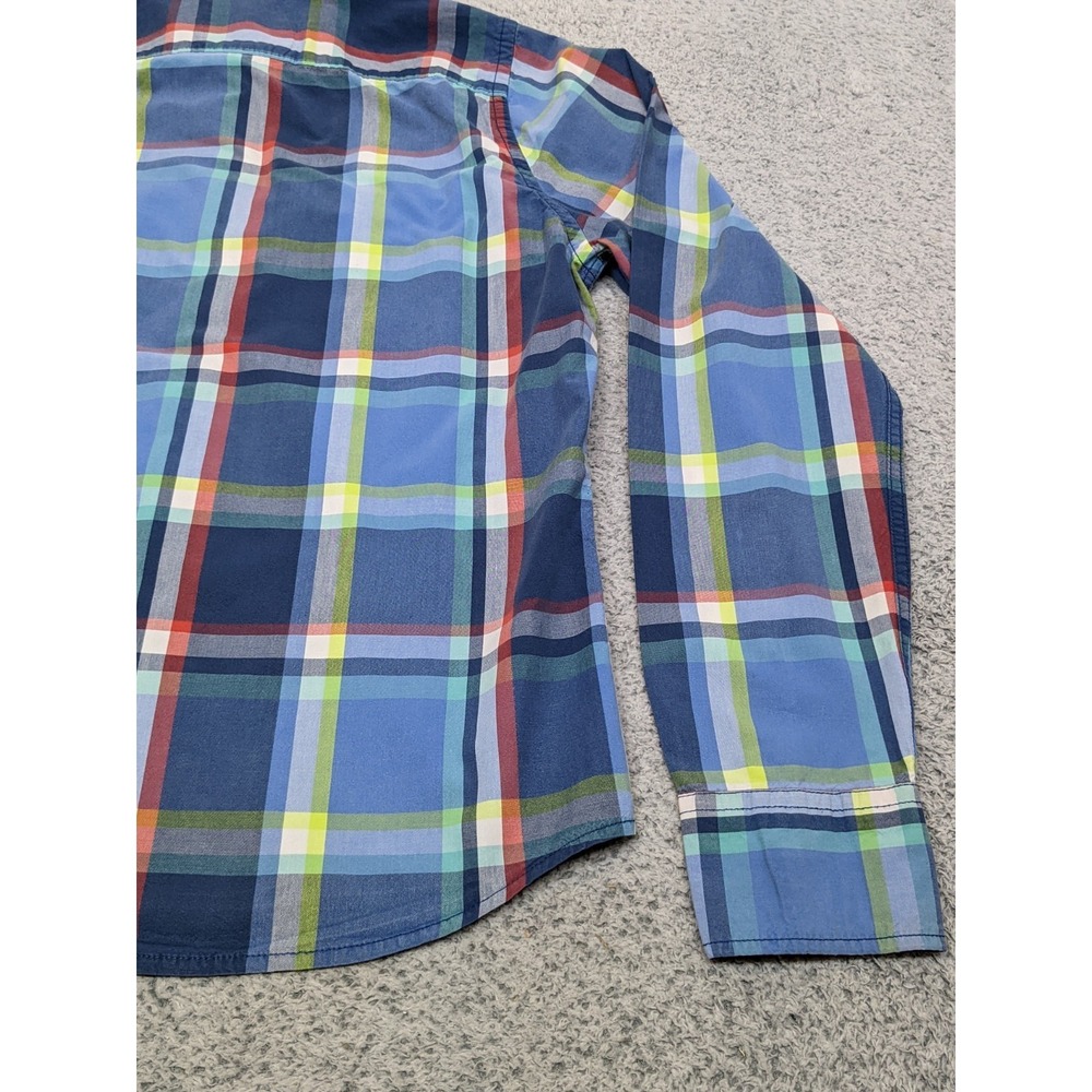 Hollister Plaid Long Sleeve Shirt Medium Large Buttons Western Preppy Retro Y2K - Picture 14 of 15